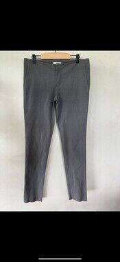 HELMUT LANG Womens Gray Tapered Skinny Stretch Straight leg Pants 4